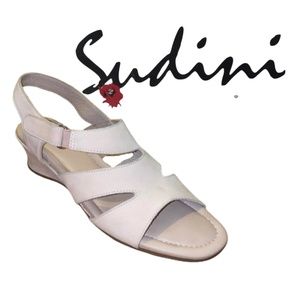 Sudini Light Pink Suede Sandal Size 7